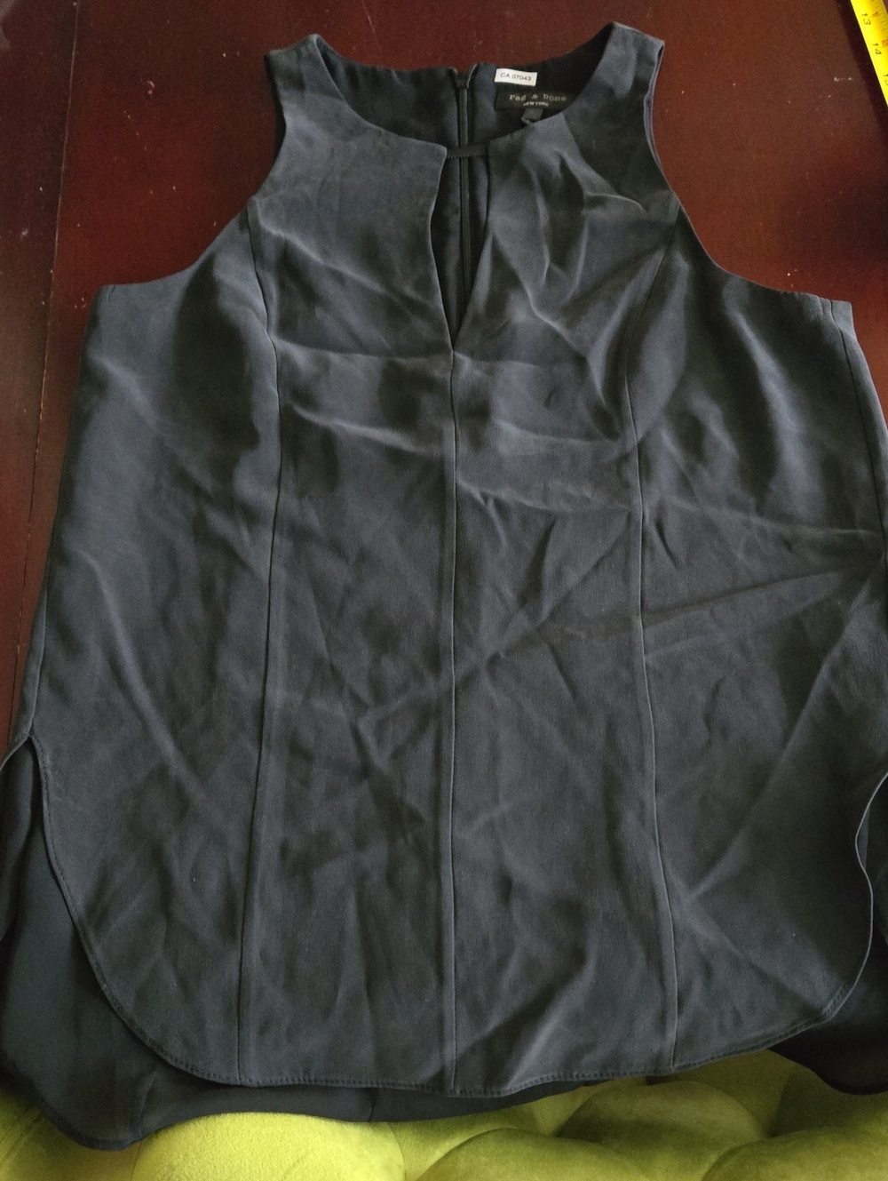 Rag And Bone Black Sleeveless Shell Blouse